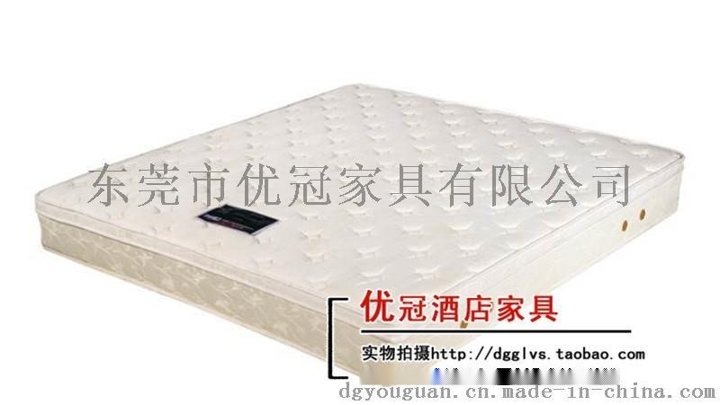 广州优冠公寓酒店家具床垫 针织面料 天然乳胶床垫